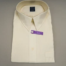 Joseph & Feiss Dress Shirt Men’s 18x32/33 Beige Point Collar Long Sleeve NWT