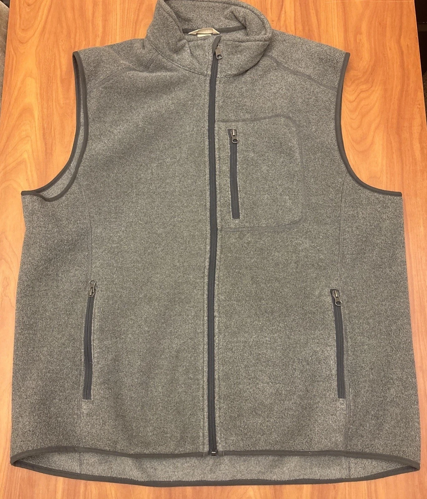 Duluth Trading Company Polartec Full Zip Fleece Vest Gray Mens XL
