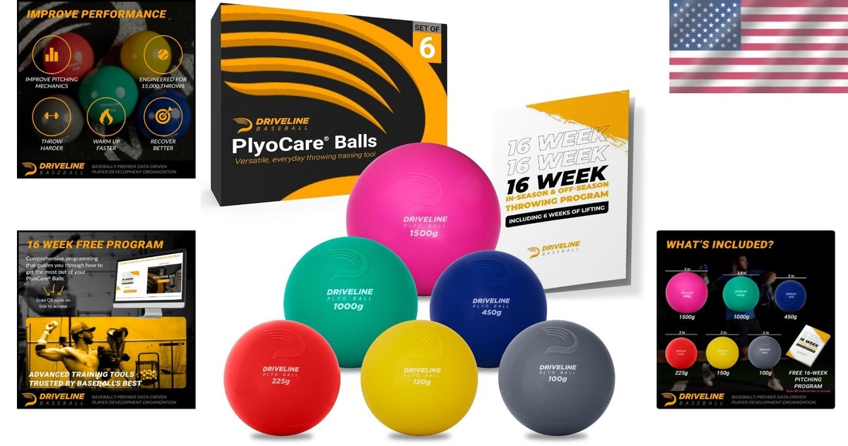 Driveline PlyoCare Balls Set - Baseball Pitching Training | eBay