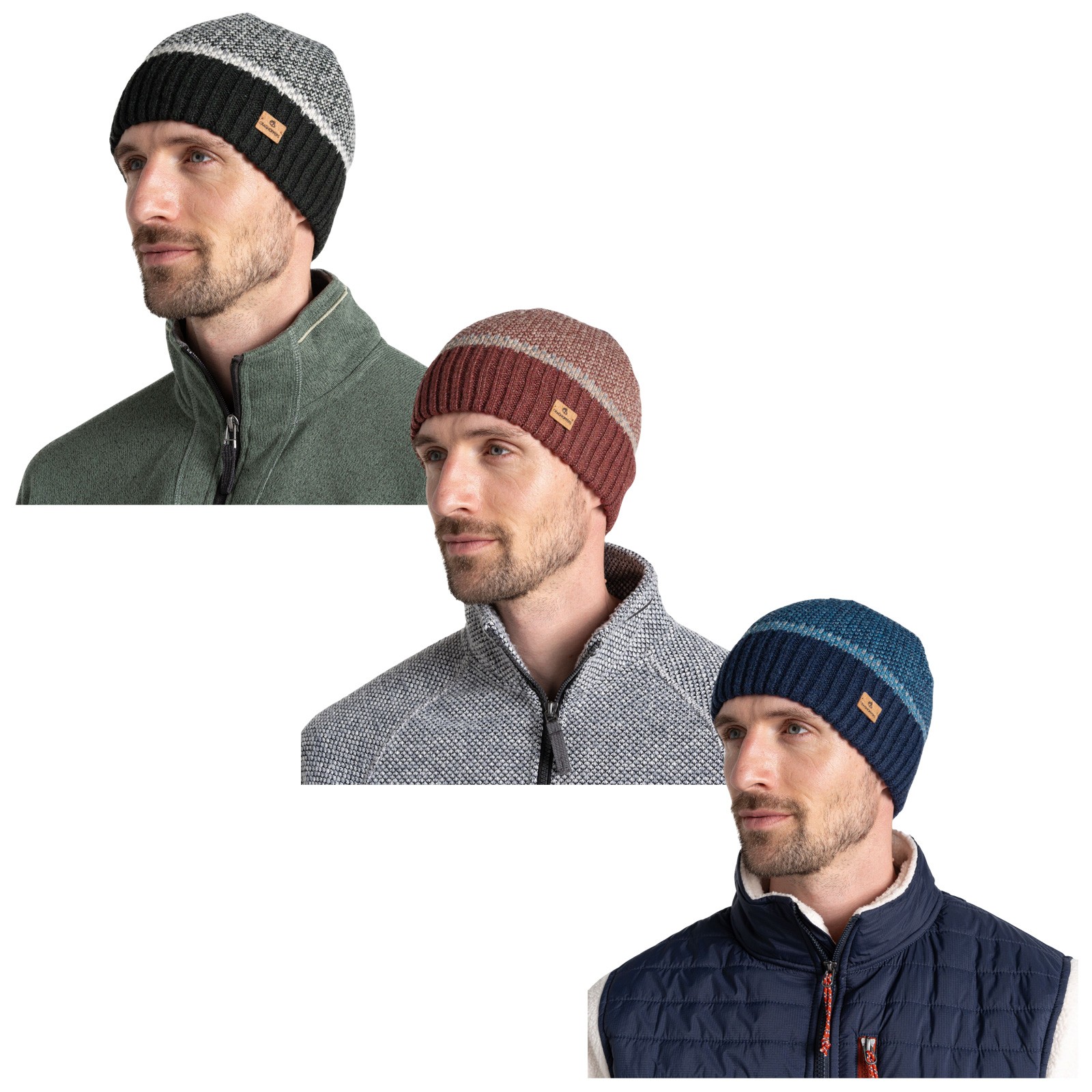 Mens Pom Beanie Hat Craghoppers Forster Bobble Comfort Winter Warm Outdoors