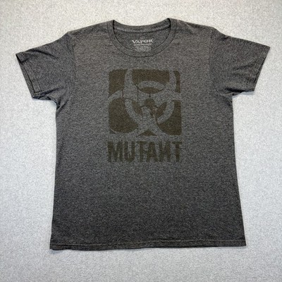 Vapor Biohazard Mutant Graphic T-Shirt Men s L Gray Short Sleeve