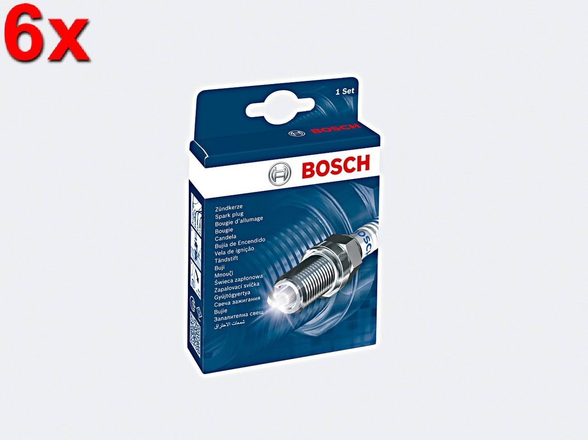 BOSCH 6x Spark Plugs For JEEP Cherokee SEAT Cordoba SKODA VW 84-17 0242235983