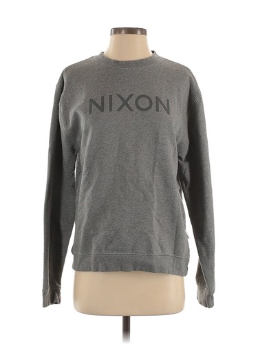 Nixon Women Gray Sweatshirt S