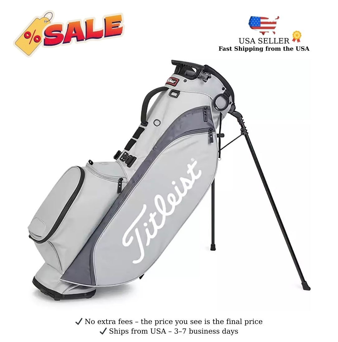 ⚡SALE⚡Titleist Players 4 Stand Bag, Color  Gray/Graphite