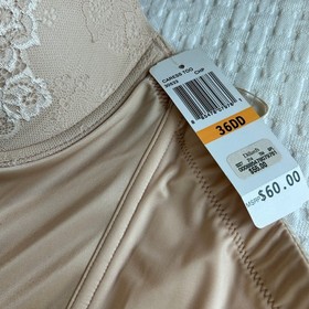 36DD NEW Cassandra Intimates Caress Too Strapless Corset Bustier Beige