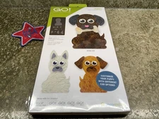 Accuquilt GO! PUPPY 55686 Fabric Cutting Die 10 shapes New