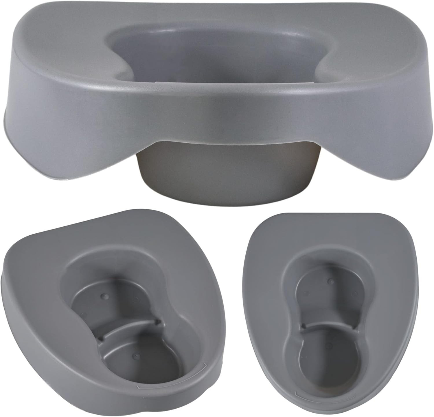 Heavy Duty Large Bariatric Bedpan – Wide Smooth Contoured Stackable Bed Pan - fo