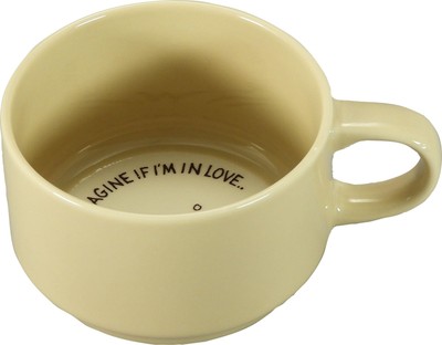 MOOMIN Goods Tableware Mug Approx. 300ml Moomin Message Cream White Coffee Tea B