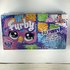 FURBY DJ Neon Star Talking Snuggly Electronic Plush Toy Music Lights NIB