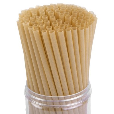 Hansgo Sugarcane Straws 200Pcs Drink Straws Disposable For Hot Cold Drinks