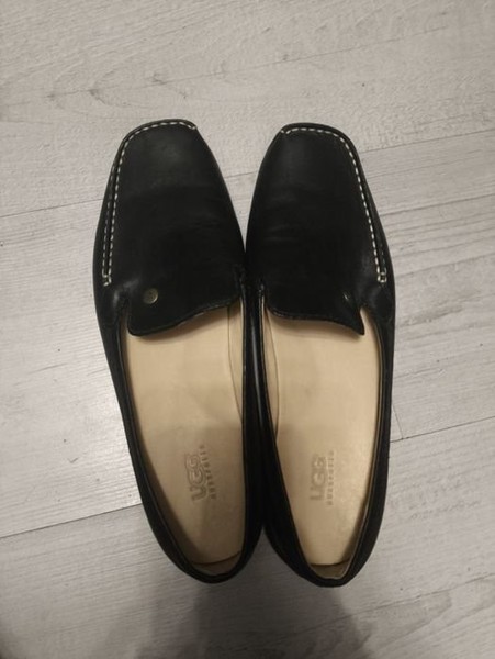 Women UGG Loafers Black 38