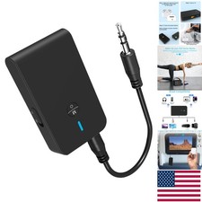 Rechargeable Bluetooth 5.3 Transmitter  Receiver for Seamless Audio Streaming