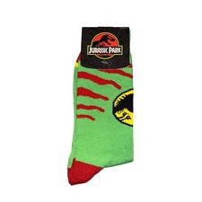 Jurassic Park T-Rex Crew Socks New With Tag Sock Size 10-13