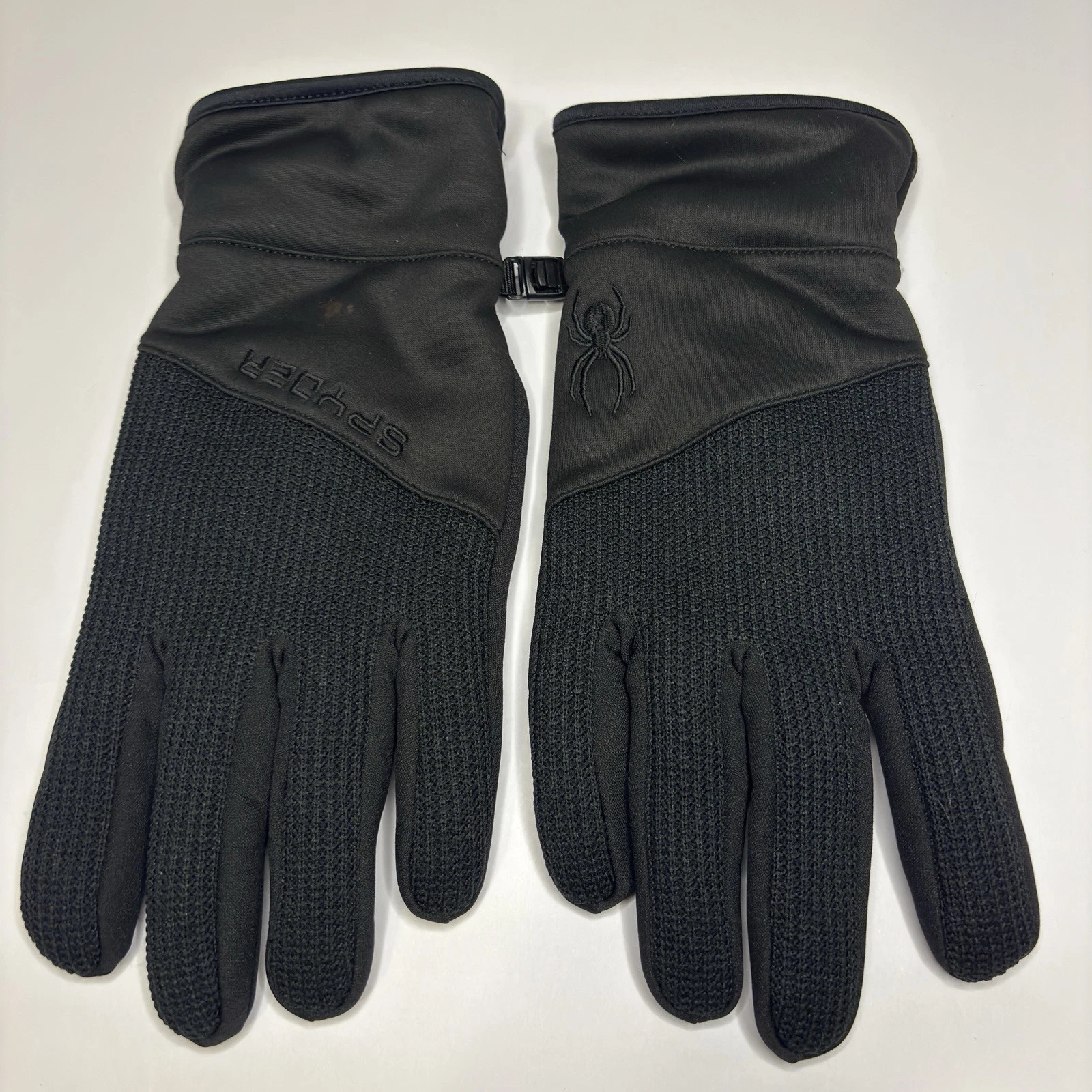 Spyder Black Core Conduct Gloves (Item/ART# 2623014) Adult Size Large/G/G
