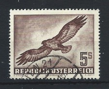 Autriche PA N°58 Obl (FU) 1950/53 - Oiseaux "Buse"