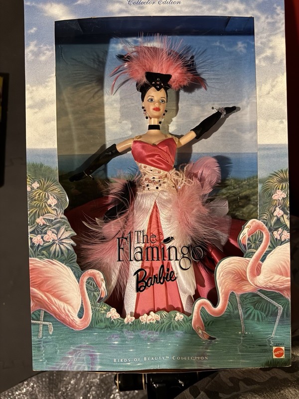 1998 Mattel "The Flamingo" Barbie doll from the Birds of Beauty Collection.