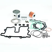 New 74.75mm Bore .75mm Over Top End Rebuild Kit Fits Kawasaki By Parts 54-257-13