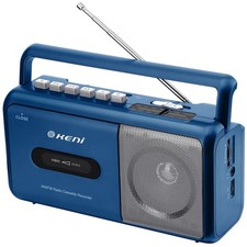 Portable Cassette Tape Player Recorder, AM/FM Radio Boombox
