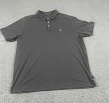Tommy Bahama Polo Shirt Mens XL Gray IslandZone 37.5 Performance Golf Stretch