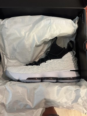 Nike LeBron 15 Graffiti Men s Mid-Top Basketball Sneakers White/Black AQ2363-100