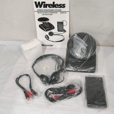 Recoton W200 Wireless Universal Headphone System NIB Vintage Electronics
