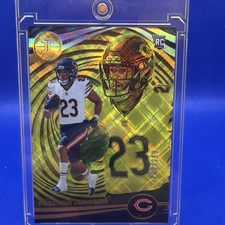 2023 Panini Illusions Roschon Johnson #19 Rookie Yellow Diamond /299 Bears