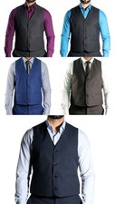 Klassische Herren Weste Modern Fit Anzugweste*176W*