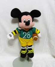 1990s Disney Football Mickey Mouse Collectible Bean Bag Plush Stuffed Animal-8"