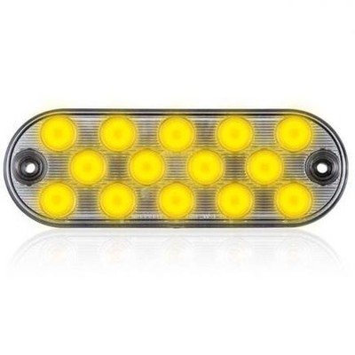 Maxxima M63353YCL Warning 6 In Oval Amber Clear L
