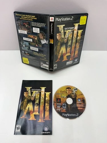 XIII Thirteen PS2 Sony Playstation 2 - Complete CIB/Excellent Condition Disc