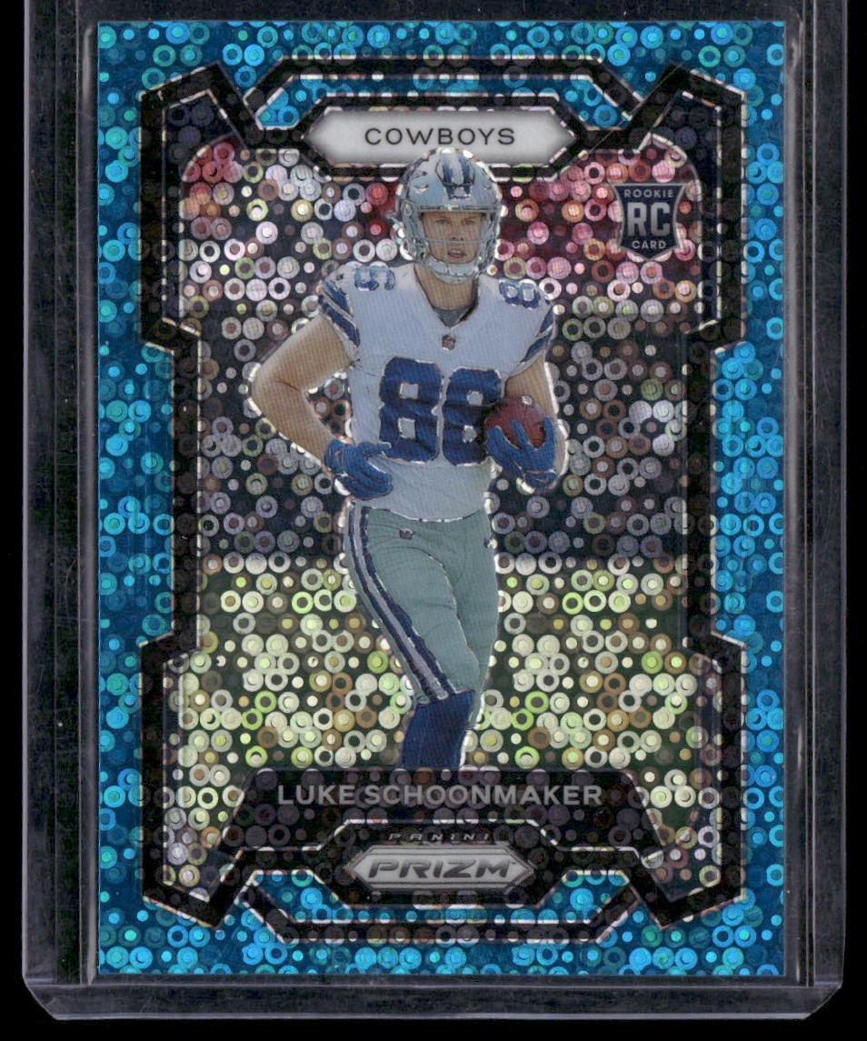 2023 Panini Prizm #325 Luke Schoonmaker No Huddle Blue /95