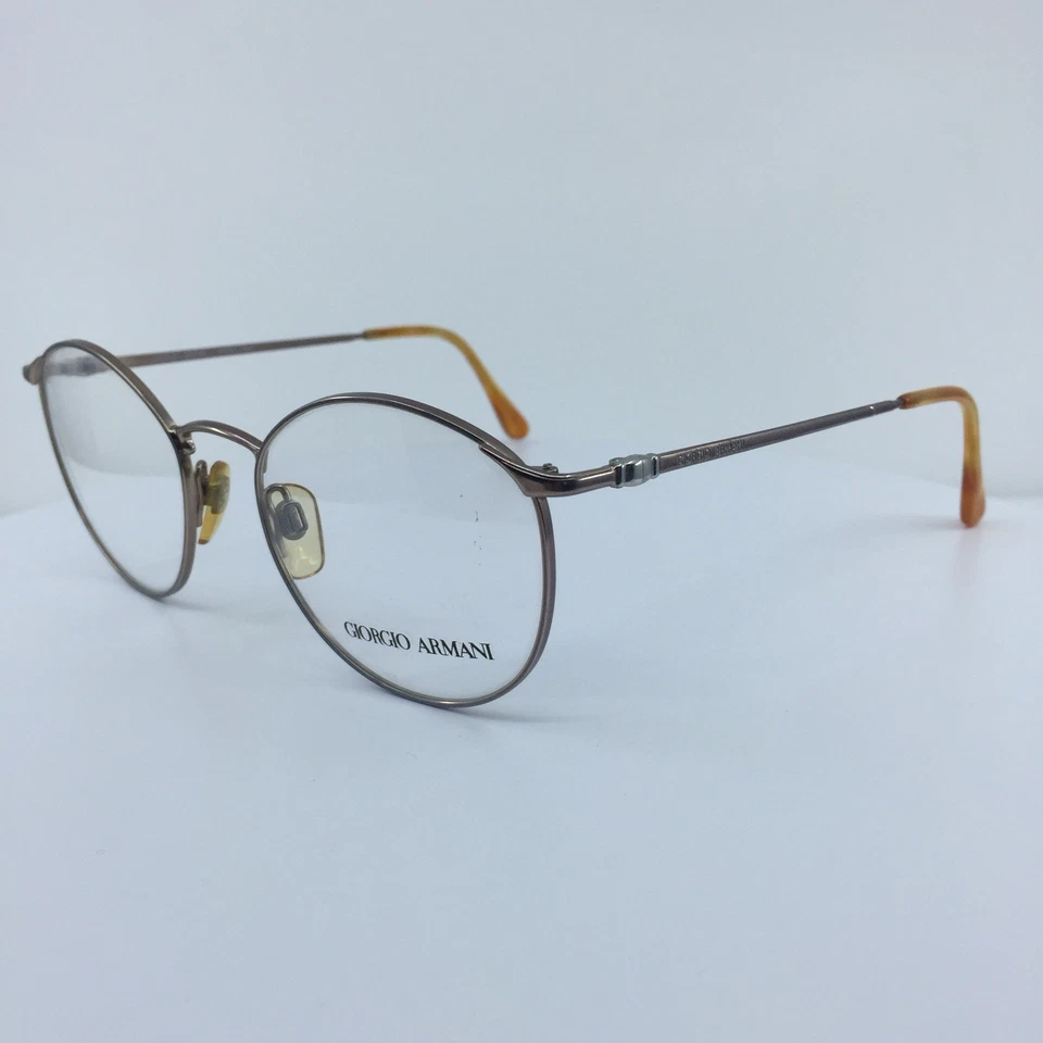 New VINTAGE Giorgio Armani 132 EYEGLASSES GA 132 C. 750 Satin Brown 51-19-135mm - Image 2 of 4