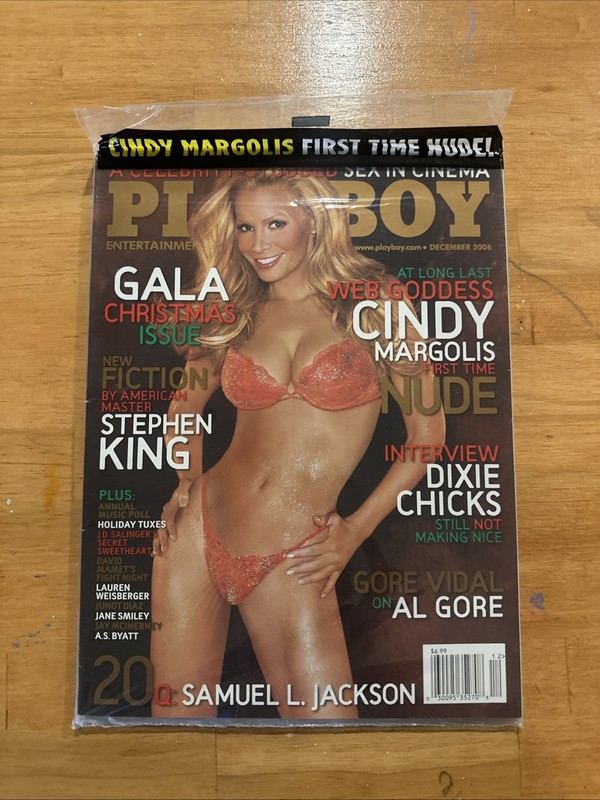 PLAYBOY MAGAZINE DECEMBER 2006 Cindy Margolis W/CENTREFOLD 🔥🔥🔥 Sealed