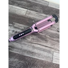 Wavytalk Triple Crimper Hair Waver Curling Iron Wand Pink