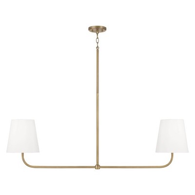 Capital Lighting 849421AD Brody 2 Light 50''W Linear Chandelier - Brass