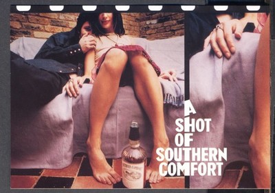 Werbe-Postkarte für SOUTHERN COMFORT Amerikanischer Likör mit Whiskygeschmack. Versandkostenfrei
