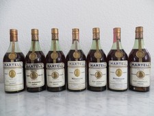 7 Fl. 700 ml Martell VSOP Medaillon Cognac um 1965, 40 %