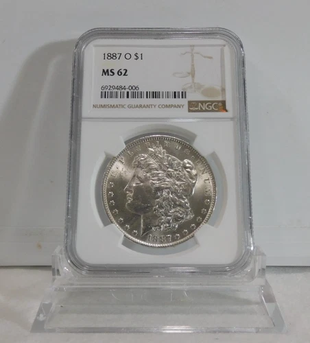 1887-O  MORGAN Silver Dollar, NGC MS-62!