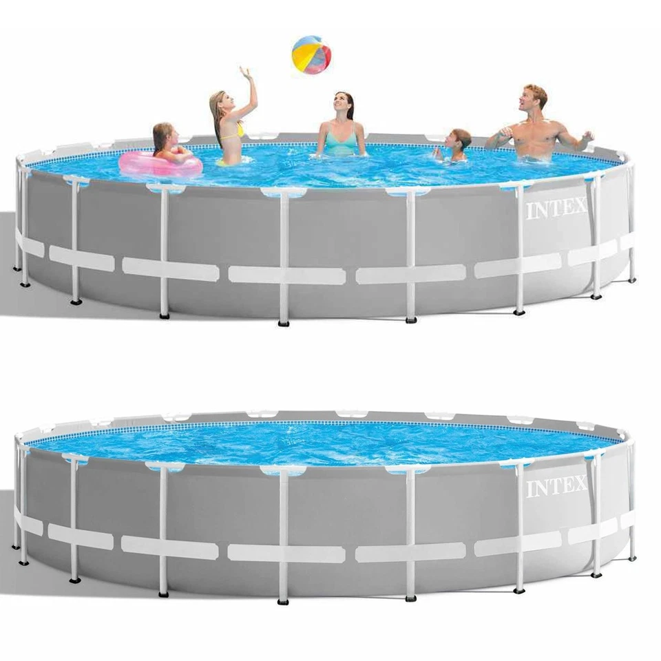 INTEX Komplettset Prism Frame Pool Ø 549x122cm + Filterpumpe Swimmingpool - Bild 2 von 4