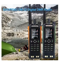 Bao-feng DM-32UV DMR Walkie Talkie GPS APRS Dual Band 8W AES256
