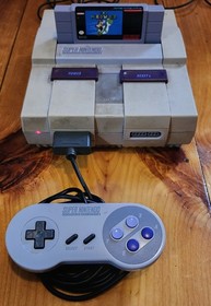 Super Nintendo SNES Console + Controller & RFU &bull; No Games or Power Supply 