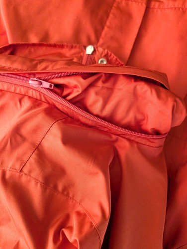 Lauren Ralph Lauren Windbreaker Jacke 1X Mesh gefüttert Full Zip Roll Away Kapuze - Bild 6 von 16