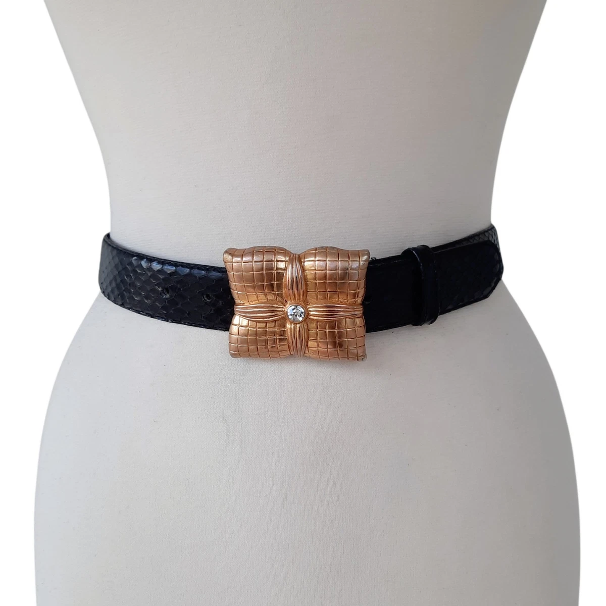 Snakeskin Gold Belts for Women for sale | eBay