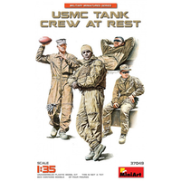 Usmc Tank Crew At Rest Kit 1:35 Miniart Kit Figure Militari -D- Neues Modell