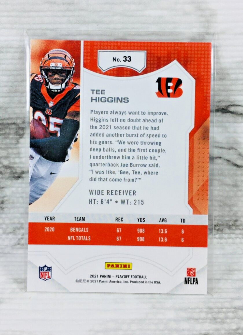 NFLカード Tee Higgins 世界1枚限定パッチカード含む3枚セット NFLカード Tee Higgins 世界1枚限定パッチカード含む3枚セット