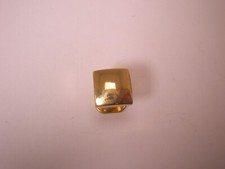 SINGLES 1 3/8" Arched Convex Gold Tone Vintage Formal Tuxedo Shirt Stud g65