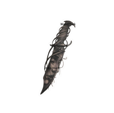 Woman Dagger Sticker Decal