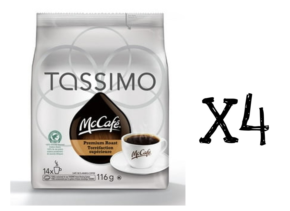 Tassimo McCaf&eacute; Premium Roast Coffee Single Serve T-Discs 14