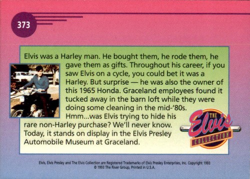 Elvis Collection 92 River Group Trading Card Complete Your Set You Pick 201-400 - Picture 347 of 401
