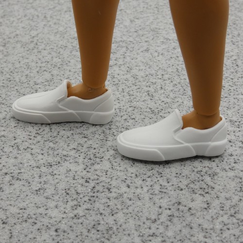 Ken Fashionistas 195 Doll Deck Shoes White Boat Slip On Made To Move 2022 HJT59 - Picture 4 of 7